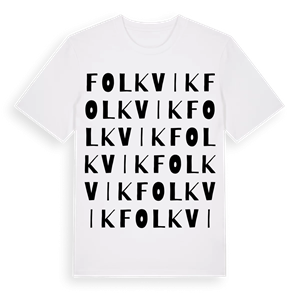 Folkvik ordlek t-shirt – ekologisk bomull t-shirt från Pinshirt