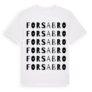 Forsabro ordlek t-shirt – ekologisk bomull t-shirt från Pinshirt