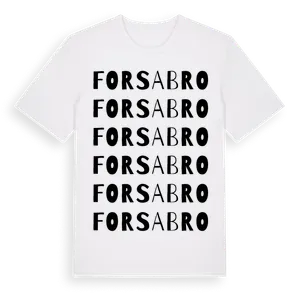 Forsabro ordlek t-shirt – ekologisk bomull t-shirt från Pinshirt