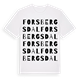 White t-shirt med Forsbergsdal ordlek t-shirt