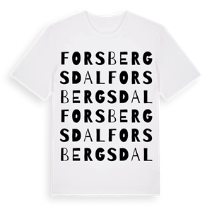 Forsbergsdal ordlek t-shirt – ekologisk bomull t-shirt från Pinshirt