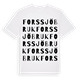 Forssjö bruk ordlek t-shirt