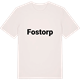 Vintage White t-shirt med Fostorp fetstil t-shirt