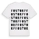 Fostorp ordlek t-shirt