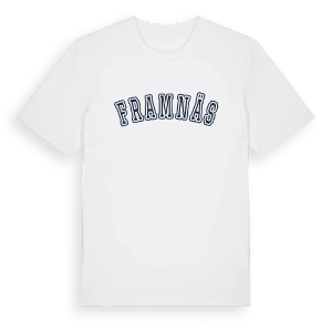 Framnäs college t-shirt – ekologisk bomull t-shirt från Pinshirt
