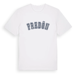 Fredön college t-shirt – ekologisk bomull t-shirt från Pinshirt