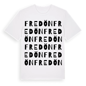 Fredön ordlek t-shirt – ekologisk bomull t-shirt från Pinshirt