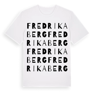Fredrikaberg ordlek t-shirt – ekologisk bomull t-shirt från Pinshirt