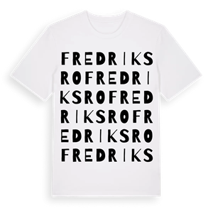 Fredriksro ordlek t-shirt – ekologisk bomull t-shirt från Pinshirt