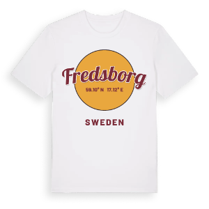 Fredsborg cirkel t-shirt – ekologisk bomull t-shirt från Pinshirt