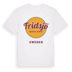 Fridsjö cirkel t-shirt – ekologisk bomull t-shirt från Pinshirt