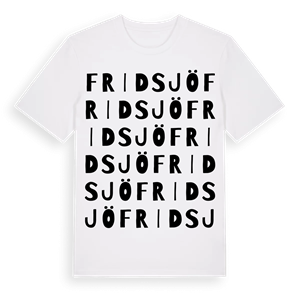 Fridsjö ordlek t-shirt – ekologisk bomull t-shirt från Pinshirt