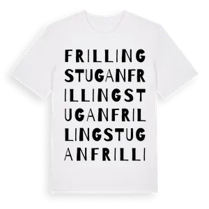 Frillingstugan ordlek t-shirt – ekologisk bomull t-shirt från Pinshirt