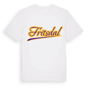 Fritsdal baseball t-shirt – ekologisk bomull t-shirt från Pinshirt