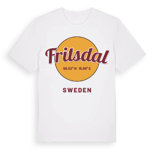 Fritsdal cirkel t-shirt – ekologisk bomull t-shirt från Pinshirt