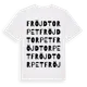 White t-shirt med Fröjdtorpet ordlek t-shirt