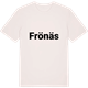 Vintage White t-shirt med Frönäs fetstil t-shirt