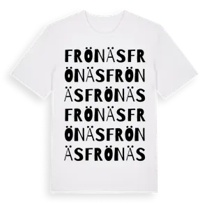Frönäs ordlek t-shirt – ekologisk bomull t-shirt från Pinshirt
