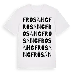 Frösäng ordlek t-shirt – ekologisk bomull t-shirt från Pinshirt