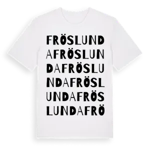 Fröslunda ordlek t-shirt – ekologisk bomull t-shirt från Pinshirt