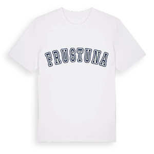 Frustuna college t-shirt – ekologisk bomull t-shirt från Pinshirt