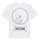 White t-shirt med Frustuna t-shirt