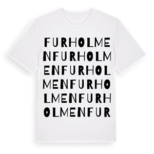 Furholmen ordlek t-shirt – ekologisk bomull t-shirt från Pinshirt