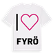 Jag älskar Fyrö t-shirt stort tryck