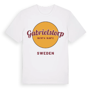 Gabrielstorp cirkel t-shirt – ekologisk bomull t-shirt från Pinshirt