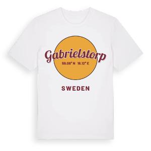 Gabrielstorp cirkel t-shirt – ekologisk bomull t-shirt från Pinshirt