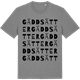 Mid Heather Gray t-shirt med Gäddsätter ordlek t-shirt