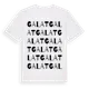 White t-shirt med Galat ordlek t-shirt