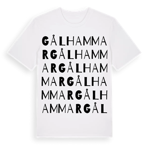 Gålhammar ordlek t-shirt – ekologisk bomull t-shirt från Pinshirt