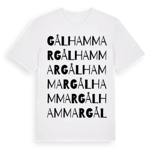 Gålhammar ordlek t-shirt – ekologisk bomull t-shirt från Pinshirt