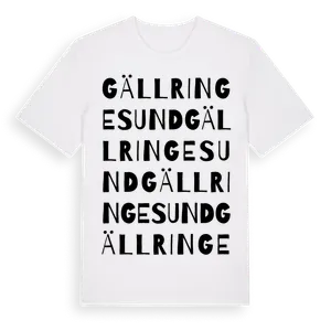Gällringesund ordlek t-shirt – ekologisk bomull t-shirt från Pinshirt