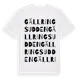 White t-shirt med Gällringsudden ordlek t-shirt