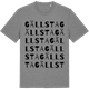 Mid Heather Gray t-shirt med Gällsta ordlek t-shirt