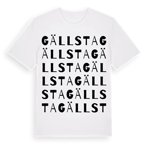 Gällsta ordlek t-shirt – ekologisk bomull t-shirt från Pinshirt