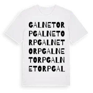 Galnetorp ordlek t-shirt – ekologisk bomull t-shirt från Pinshirt