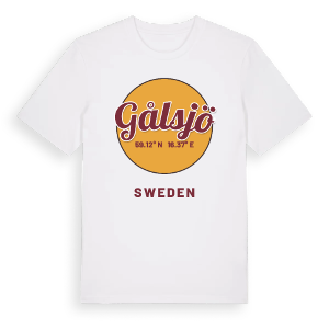 Gålsjö cirkel t-shirt – ekologisk bomull t-shirt från Pinshirt