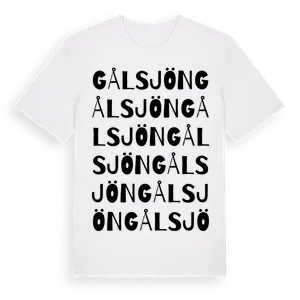 Gålsjön ordlek t-shirt – ekologisk bomull t-shirt från Pinshirt