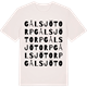 Vintage White t-shirt med Gålsjötorp ordlek t-shirt