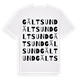 White t-shirt med Gältsund ordlek t-shirt