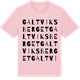 Pink Cotton t-shirt med Galtviksberget ordlek t-shirt