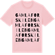 Pink Cotton t-shirt med Gamla Forskilen ordlek t-shirt