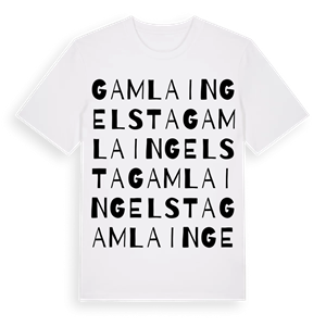 Gamla Ingelsta ordlek t-shirt – ekologisk bomull t-shirt från Pinshirt