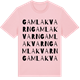 Pink Cotton t-shirt med Gamla Kvarn ordlek t-shirt
