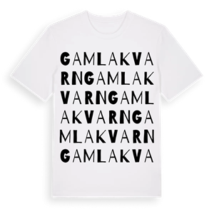 Gamla Kvarn ordlek t-shirt – ekologisk bomull t-shirt från Pinshirt