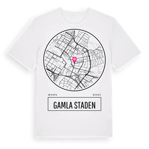Gamla staden t-shirt – ekologisk bomull t-shirt från Pinshirt