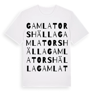 Gamla Torshälla ordlek t-shirt – ekologisk bomull t-shirt från Pinshirt